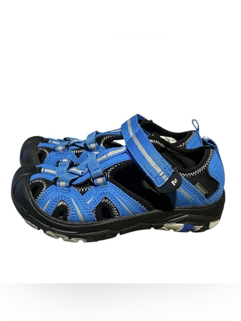 Merrell Hydro Boys Youth Sandals ~12M~ Blue Strappy Outdoor Hiking Comfort Shoes